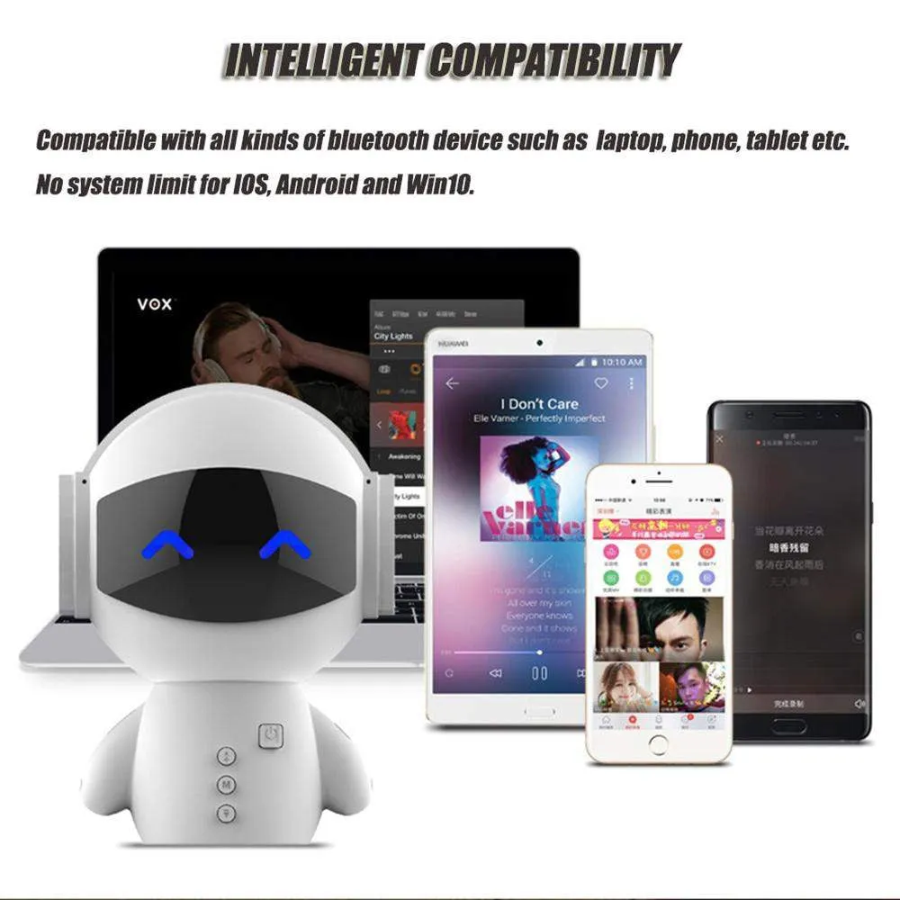 2017 M10 Cute portable Robot Bluetooth Speaker