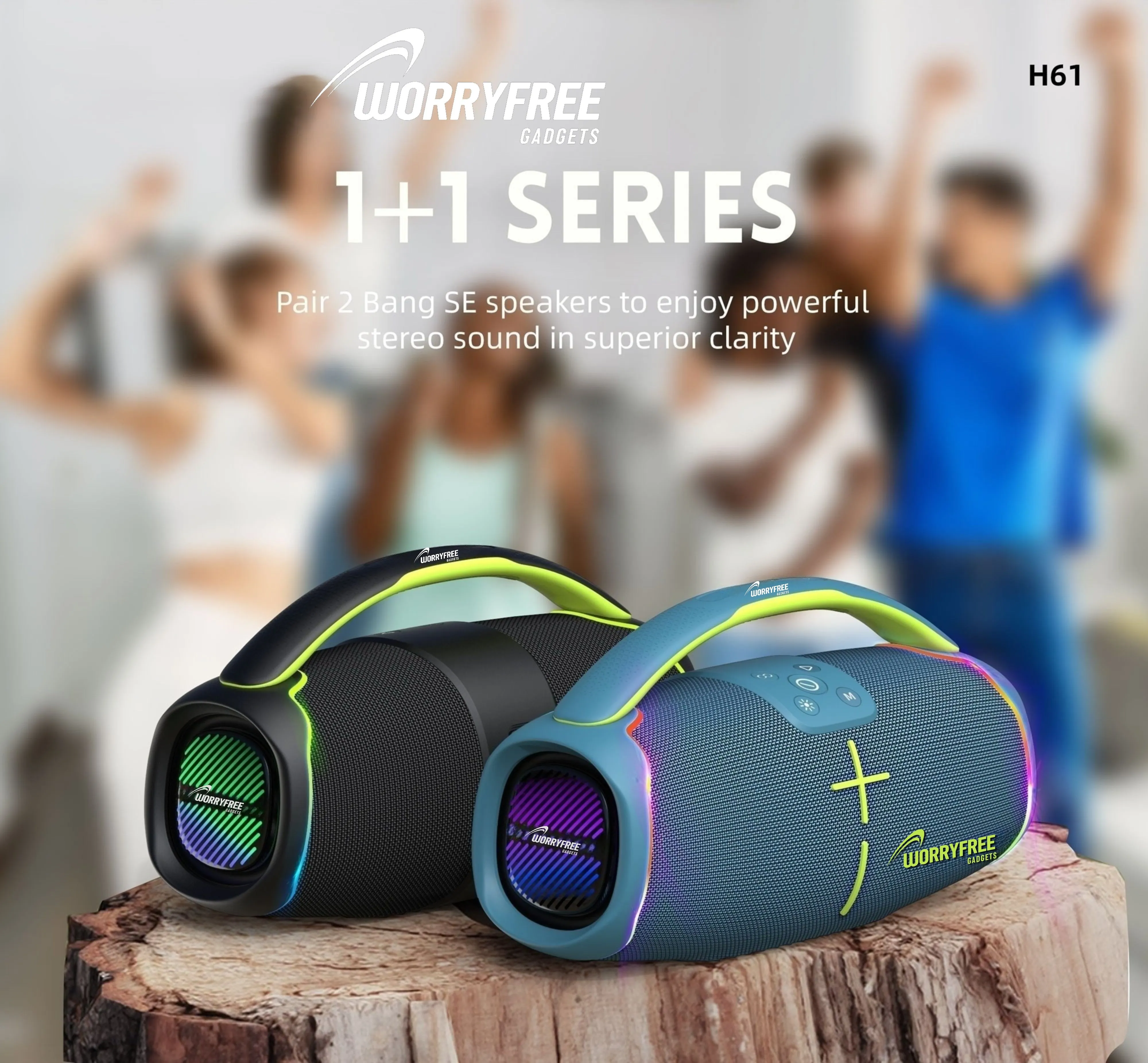 50W Bluetooth Speaker with Carry Handle- Assorted Colors