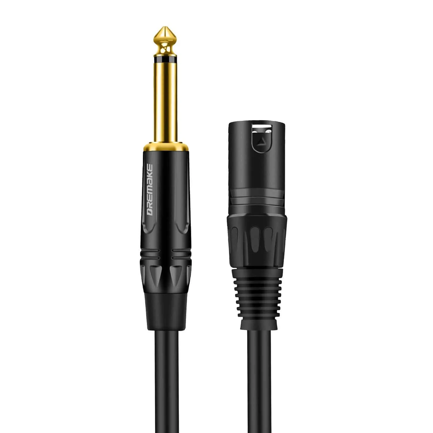 6.5mm/6.35 mm 1/4 Inch TS Male to XLR Male Audio Stereo Mic Cable Mono 1/4'' to XLR Cable for Speaker, Stage, Pro Audio