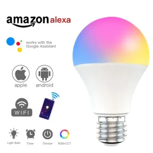 9W Wifi E27 Dimmable RGB Voice Control Smart Bulb