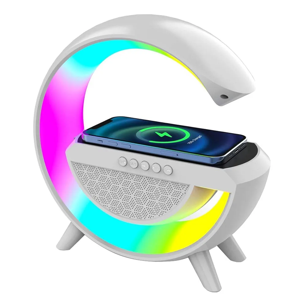 AN-2301 Smart RGB Lamp Speaker With Wireless Charger