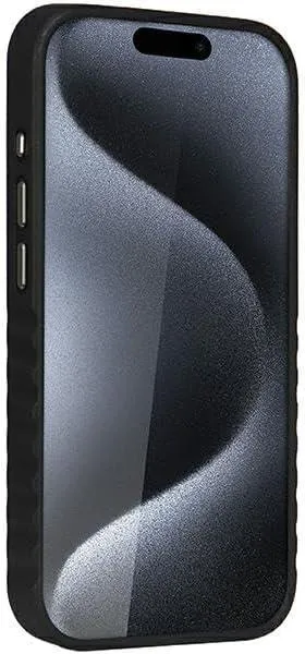 Audi Synthetic Leather Hard Case with MagSafe for iPhone 15 Pro 6.1" Black - AU-TPUPCMIP15P-GT/D3-BK