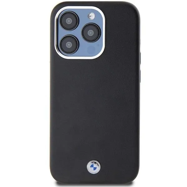 BMW Signature Wrapped Metal Logo with MagSafe for iphone 15 Pro 6.1" Black - BMHMP15L23PUFWK