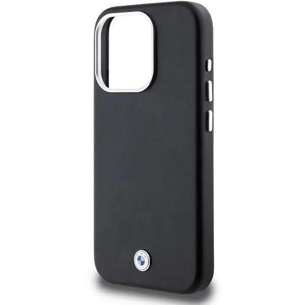 BMW Signature Wrapped Metal Logo with MagSafe for iphone 15 Pro 6.1" Black - BMHMP15L23PUFWK