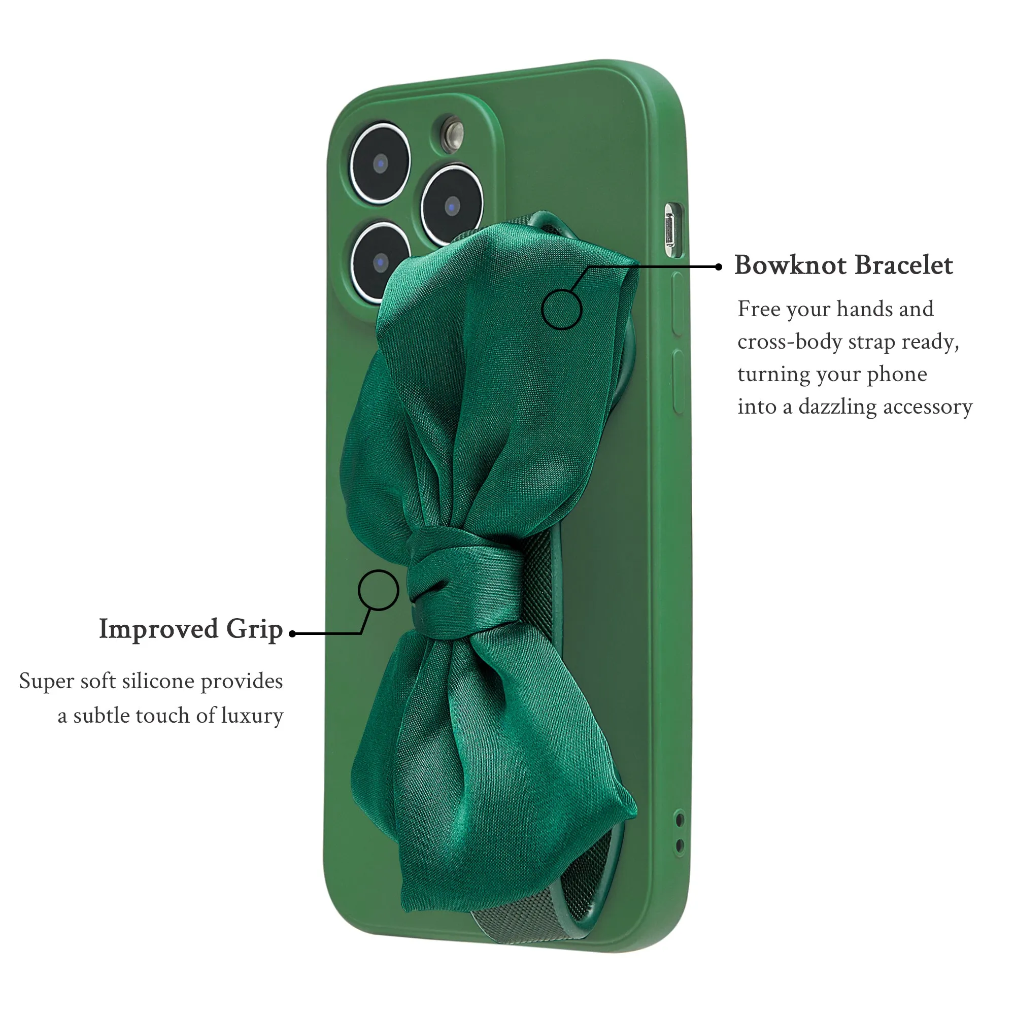 Bowknot Wristlet Phone Case