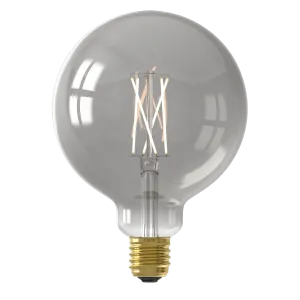 Calex Smart LED Bulb - E27 - Filament - G125 - Titanium - Warm White Light-7W