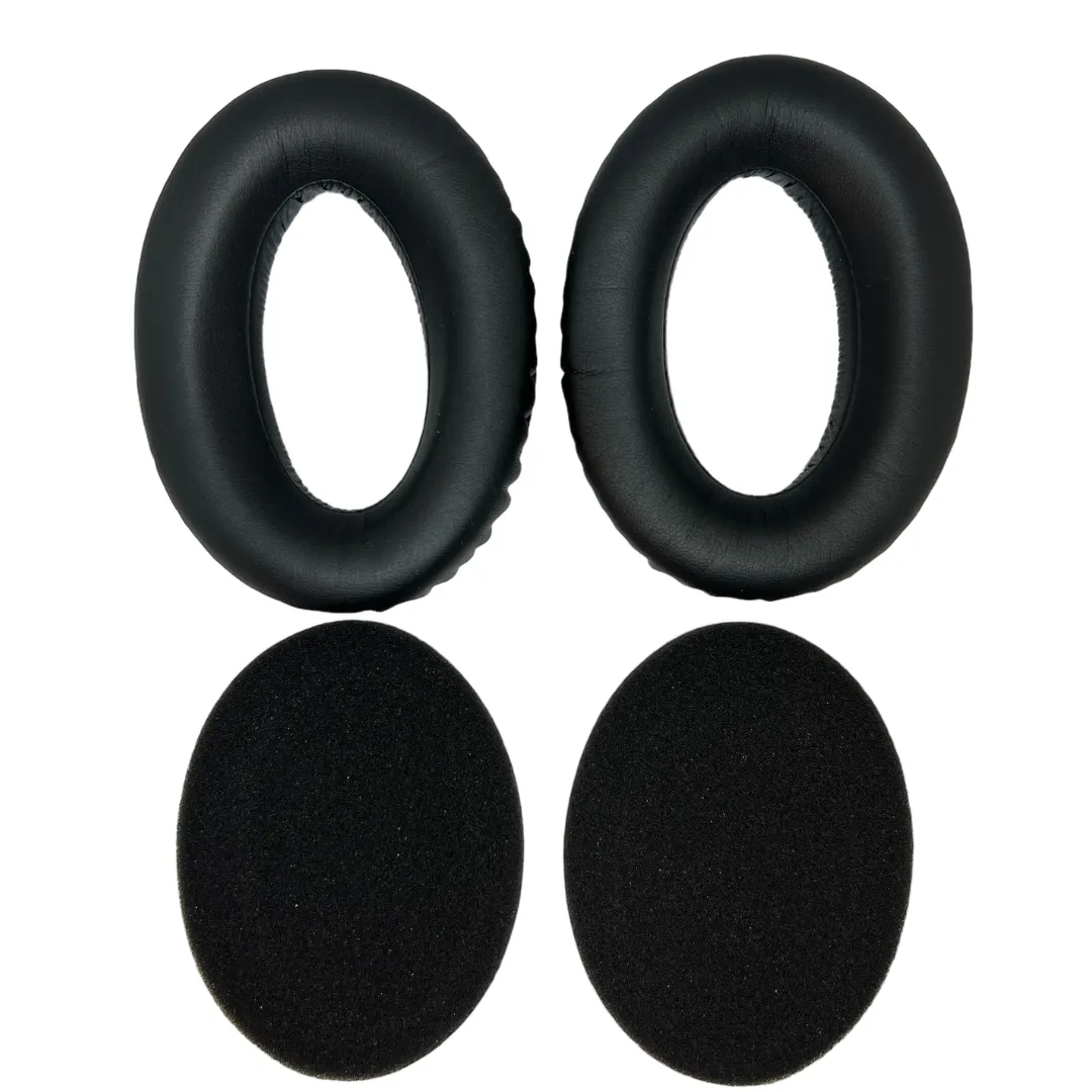 CentralSound Replacement Ear Pads Cushion Set for Sennheiser HD650 HD600 HD580 HD660S HD565 HD545 HD535 HD6XX HD58X Headphones | Velour | Protein Leather | Black