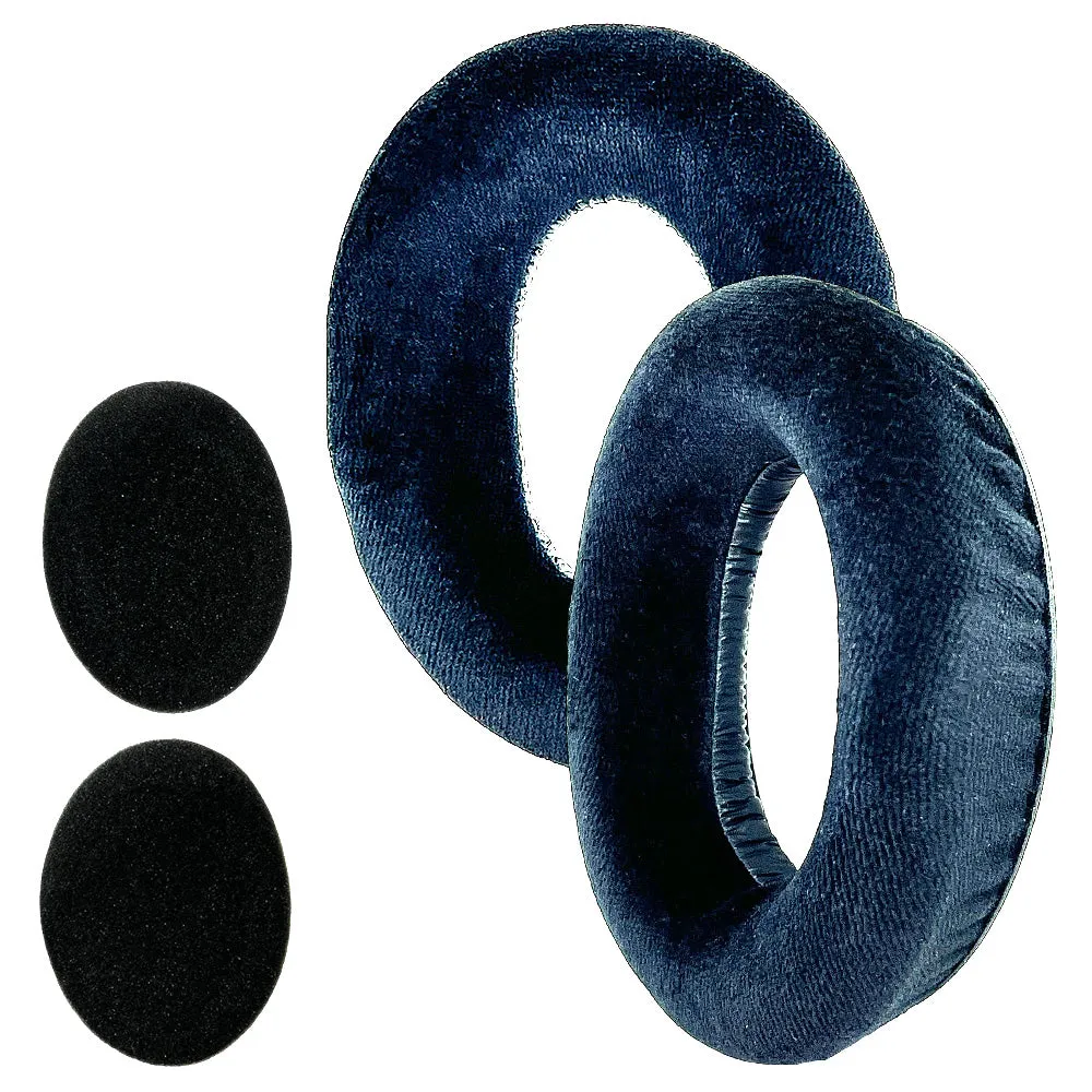 CentralSound Replacement Ear Pads Cushion Set for Sennheiser HD650 HD600 HD580 HD660S HD565 HD545 HD535 HD6XX HD58X Headphones | Velour | Protein Leather | Black