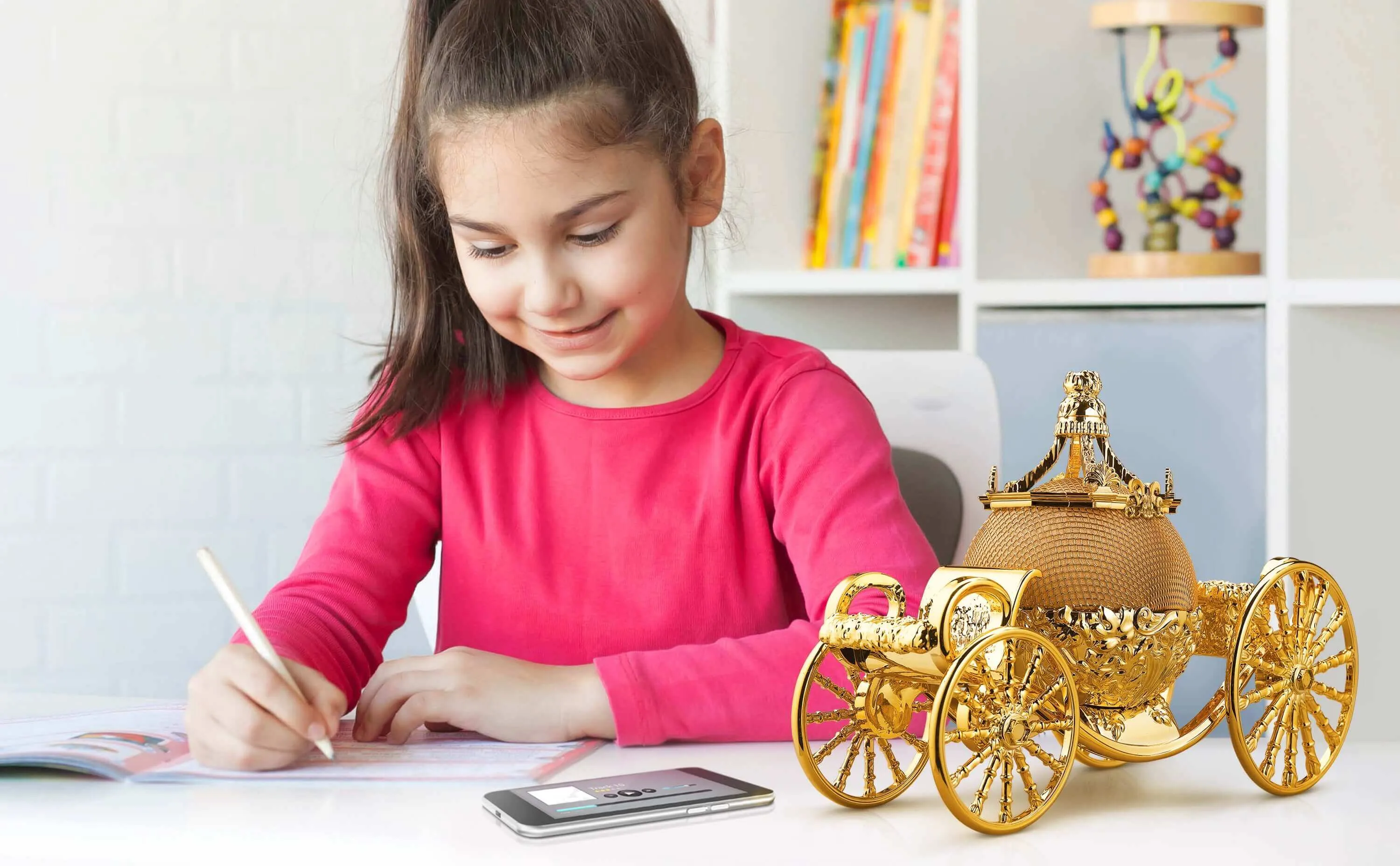 Cinderella Carriage Bluetooth Speaker for Girls