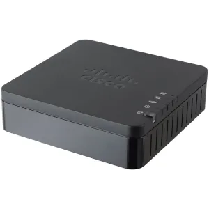 Cisco VoIP Dual Port Analog Telephone Adapter (ATA191-K9) - Black