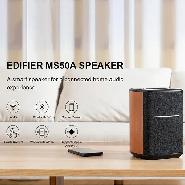 Edifier MS50A Wireless Smart Speaker with Multi-Room Connectivity