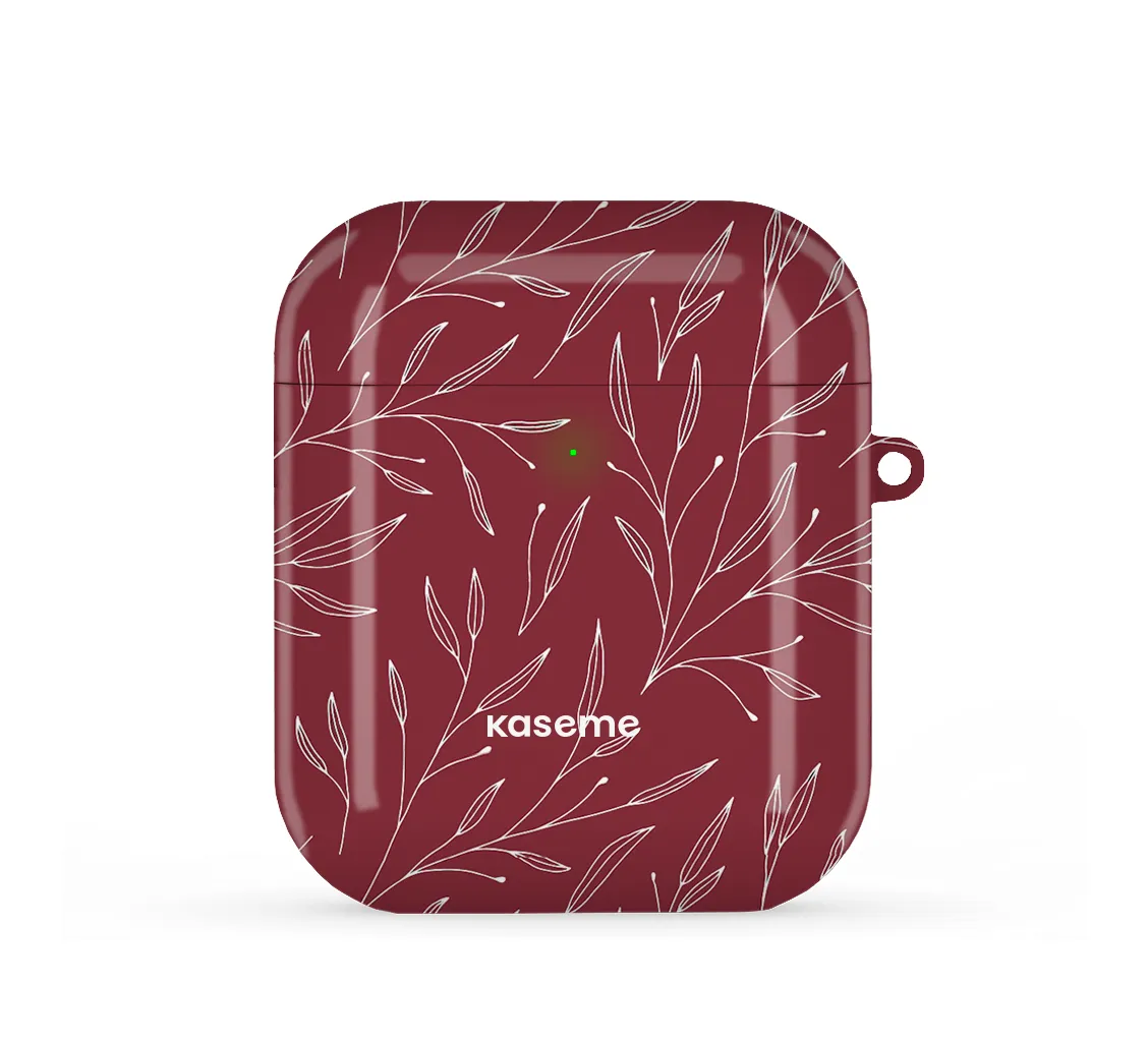 Hibiscus Red AirPods Case