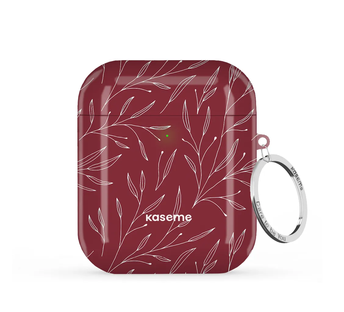 Hibiscus Red AirPods Case