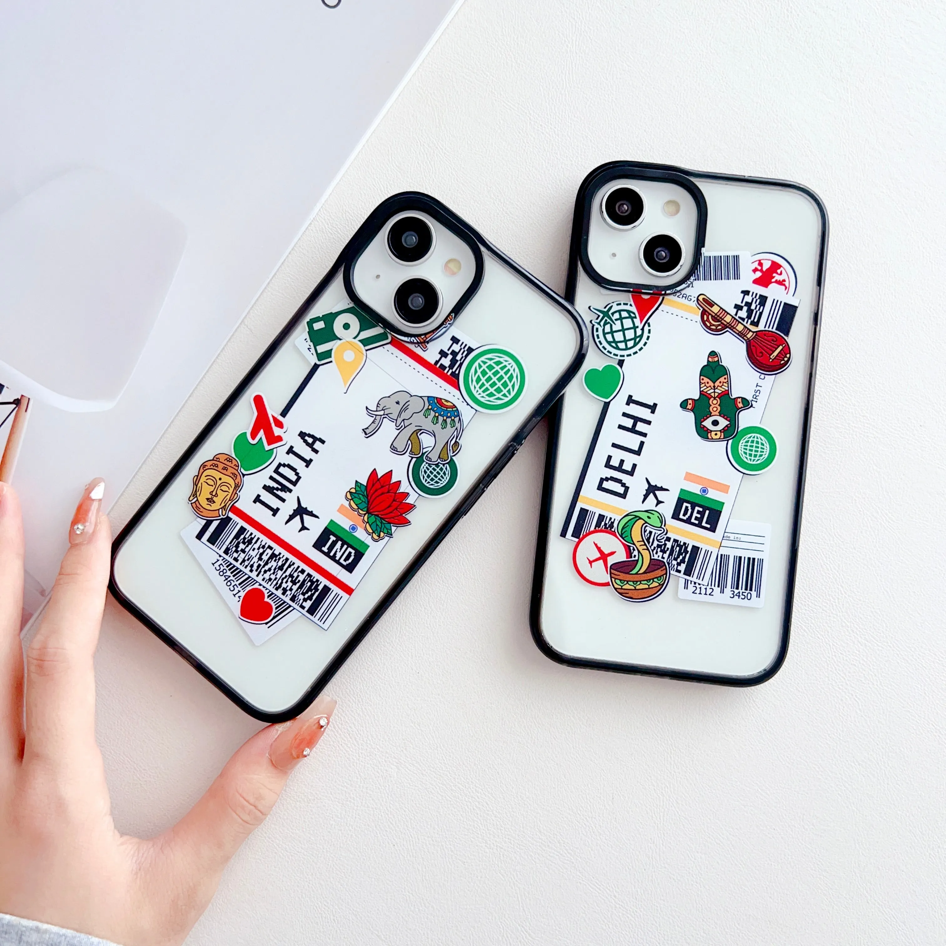 Indian Tickets Designer Impact Proof Silicon Phone Case for iPhone