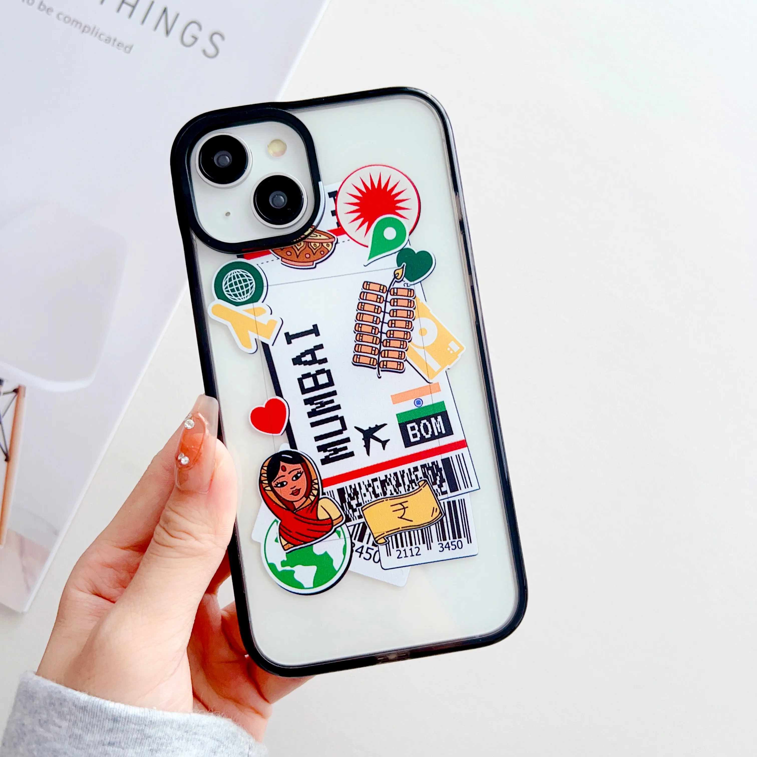 Indian Tickets Designer Impact Proof Silicon Phone Case for iPhone