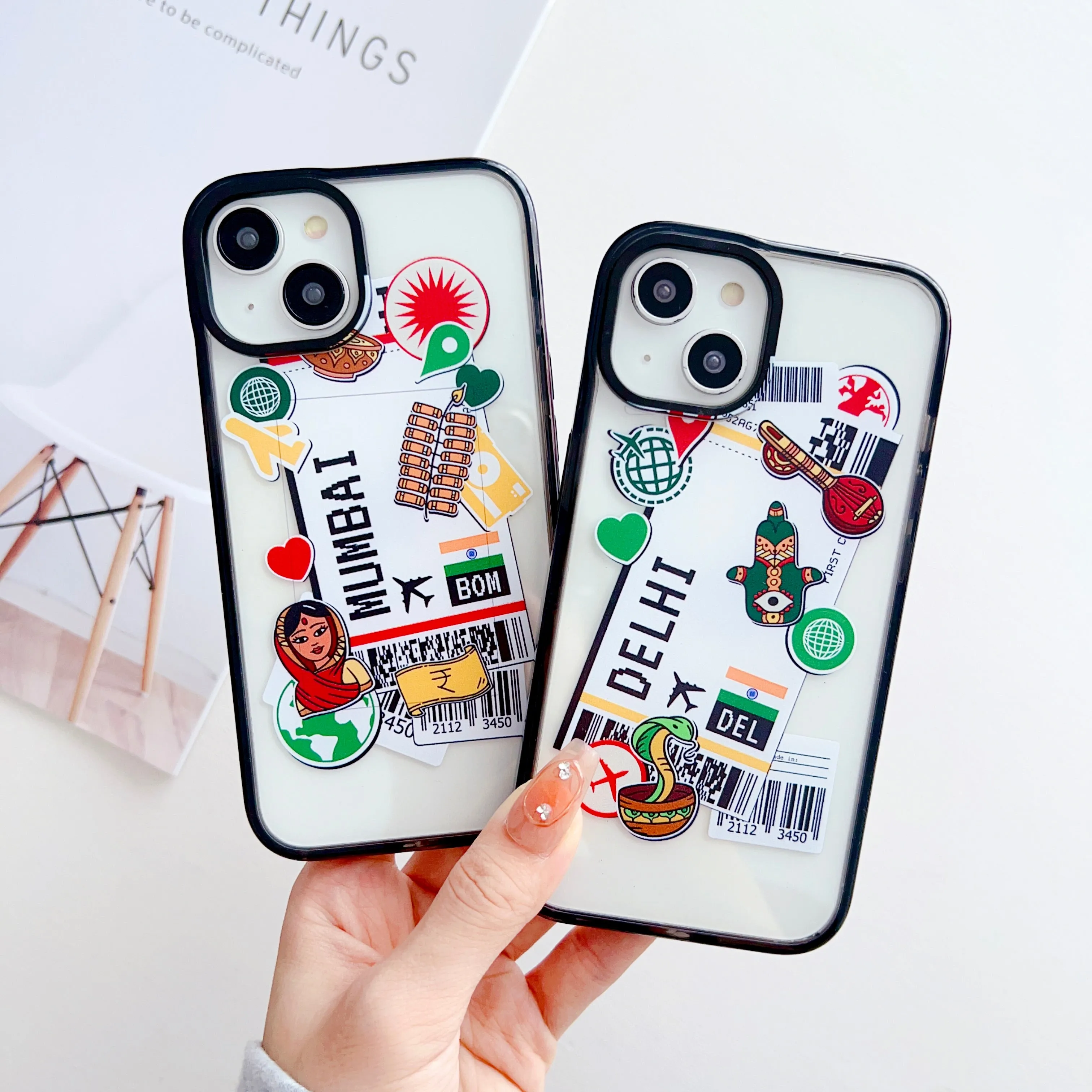 Indian Tickets Designer Impact Proof Silicon Phone Case for iPhone