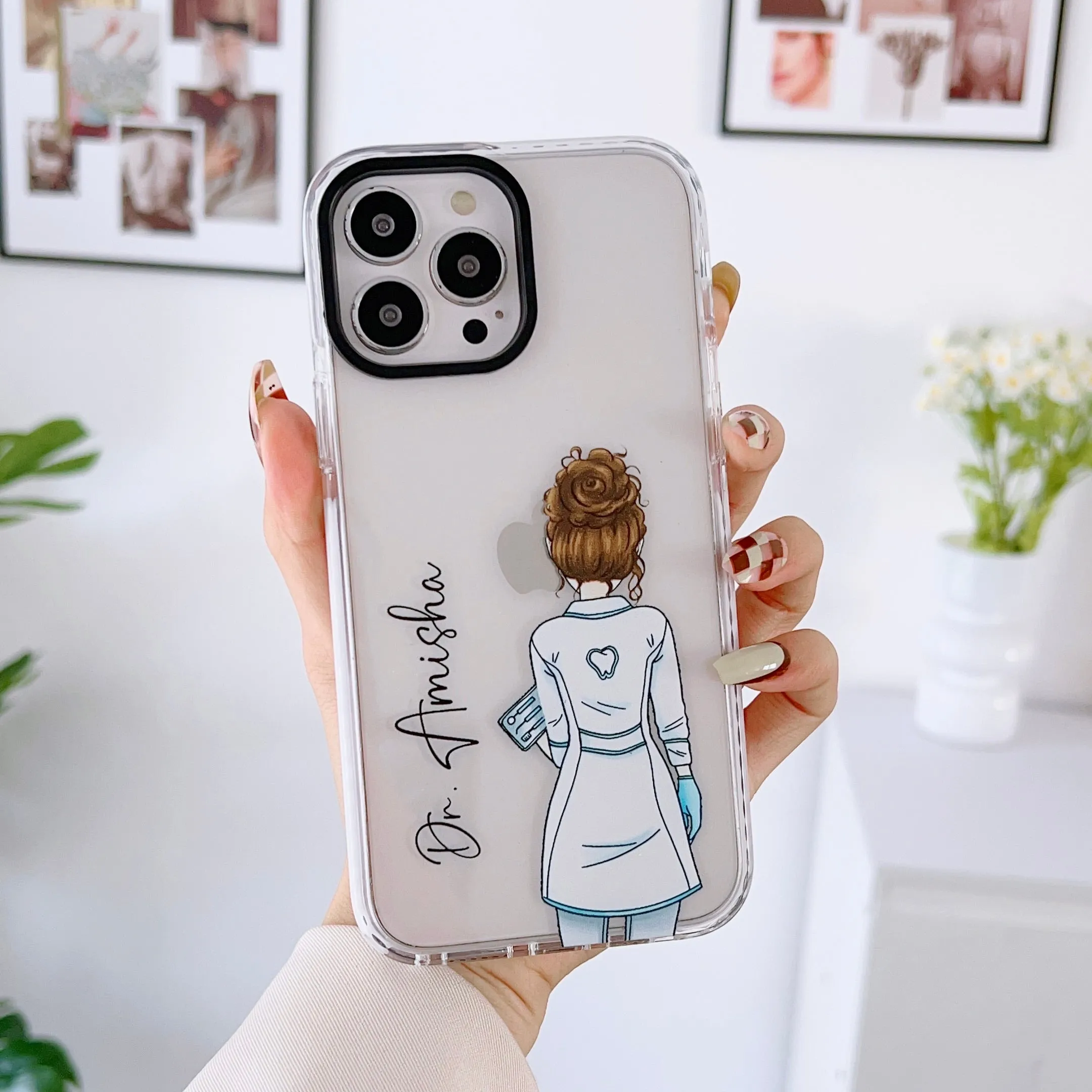 iPhone Impact Proof Customised Silicon Case ( Professional Girl )