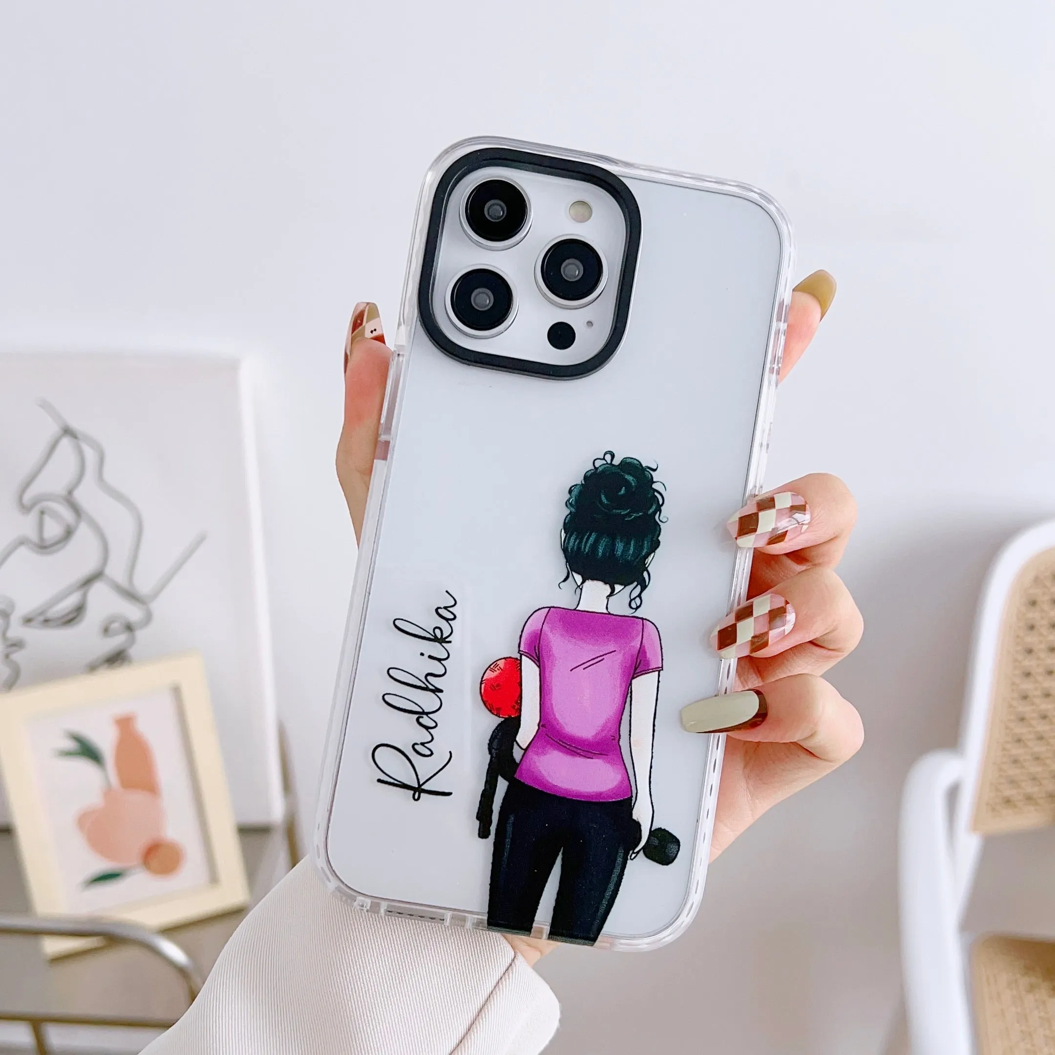 iPhone Impact Proof Customised Silicon Case ( Professional Girl )