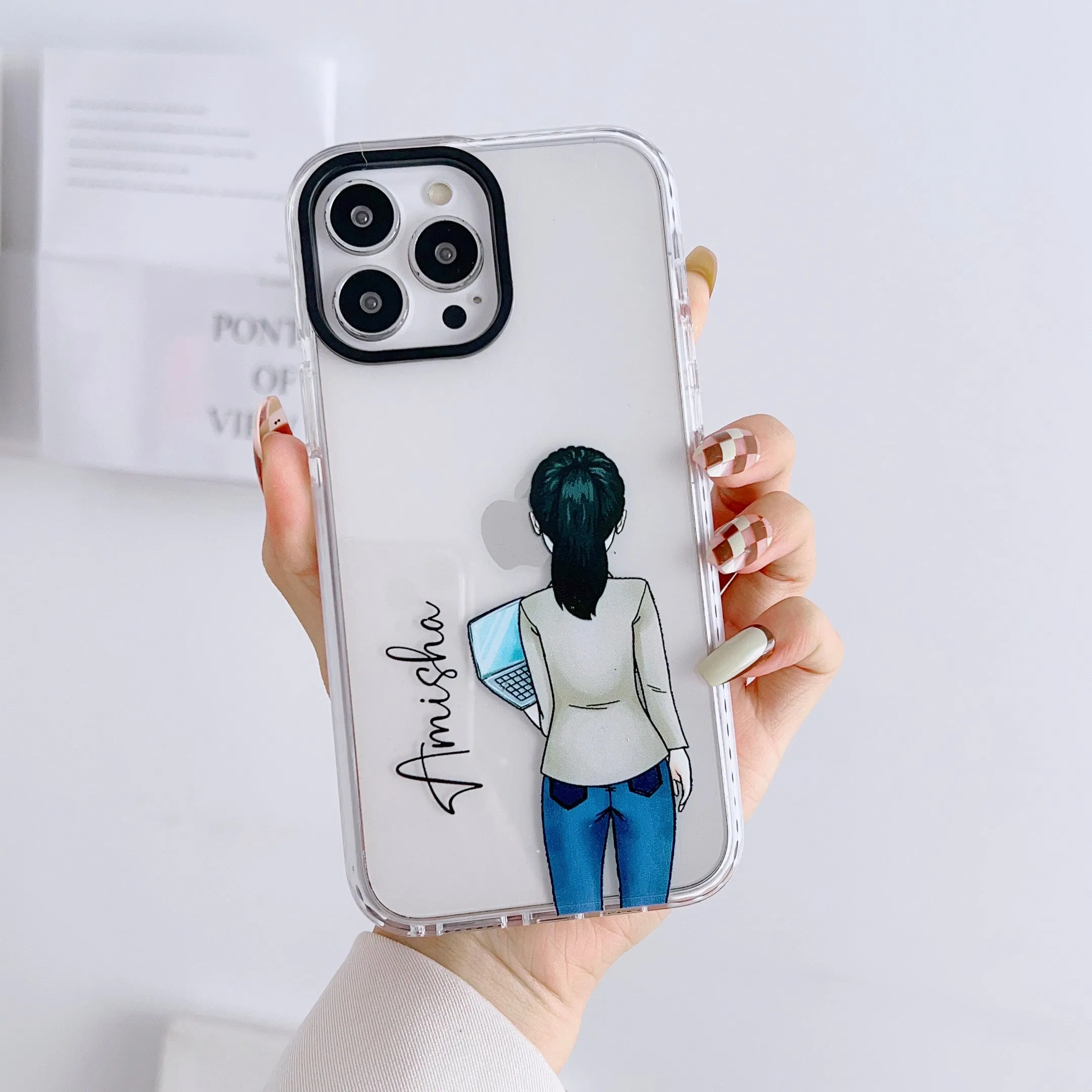 iPhone Impact Proof Customised Silicon Case ( Professional Girl )