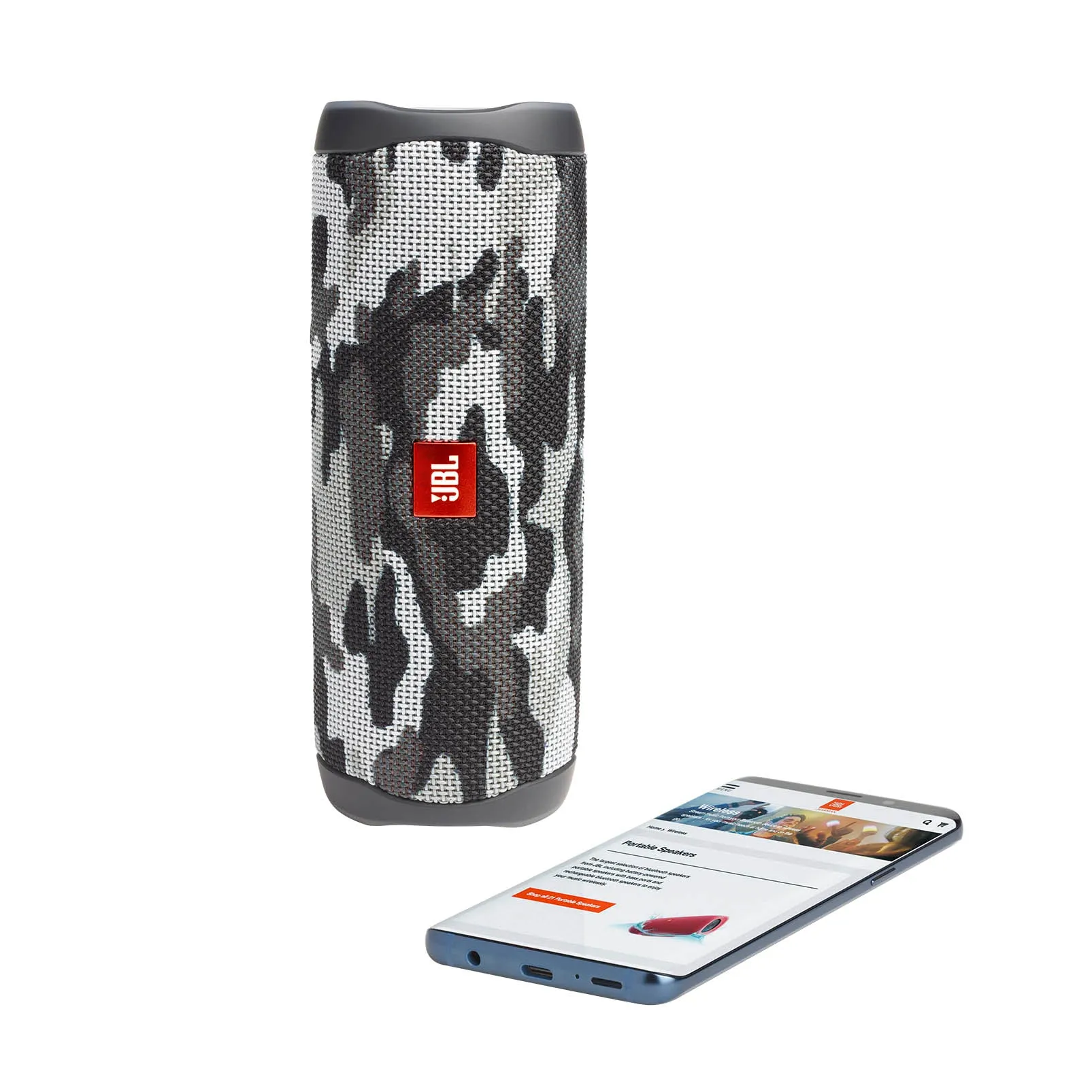 JBL Flip 5 Portable Waterproof Bluetooth Speaker - Camo (Refurbished)