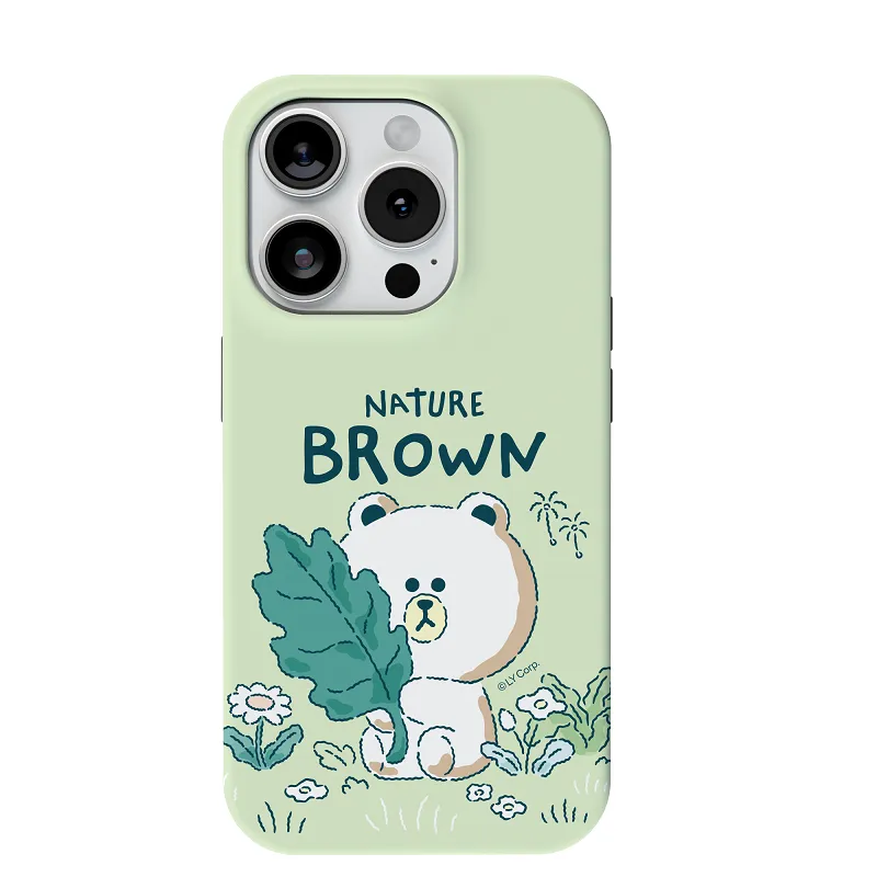 Line Friends Nature Dual Layer TPU PC Shockproof Guard Up Combo Case Cover