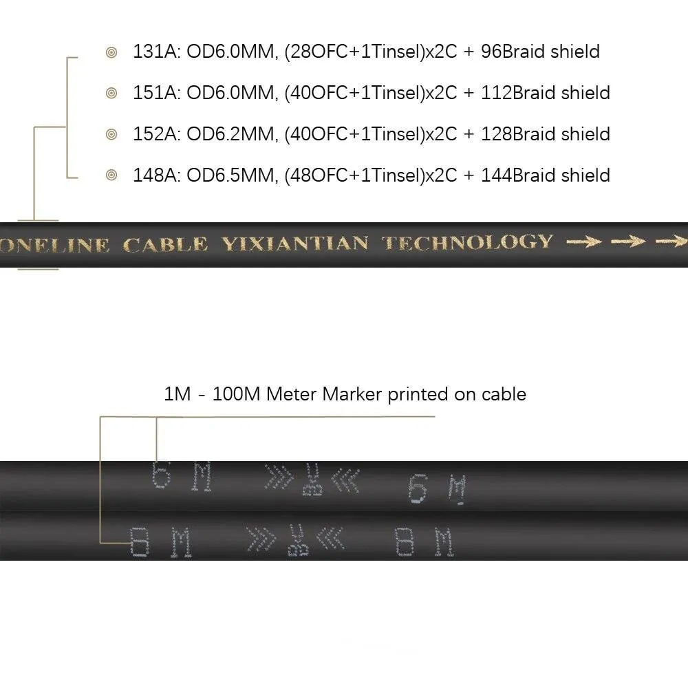 Microphone Audio Cable for DIY Installation wire with XLR Speakon RCA AUX 6.35 for prosound hifi equipment Mixer