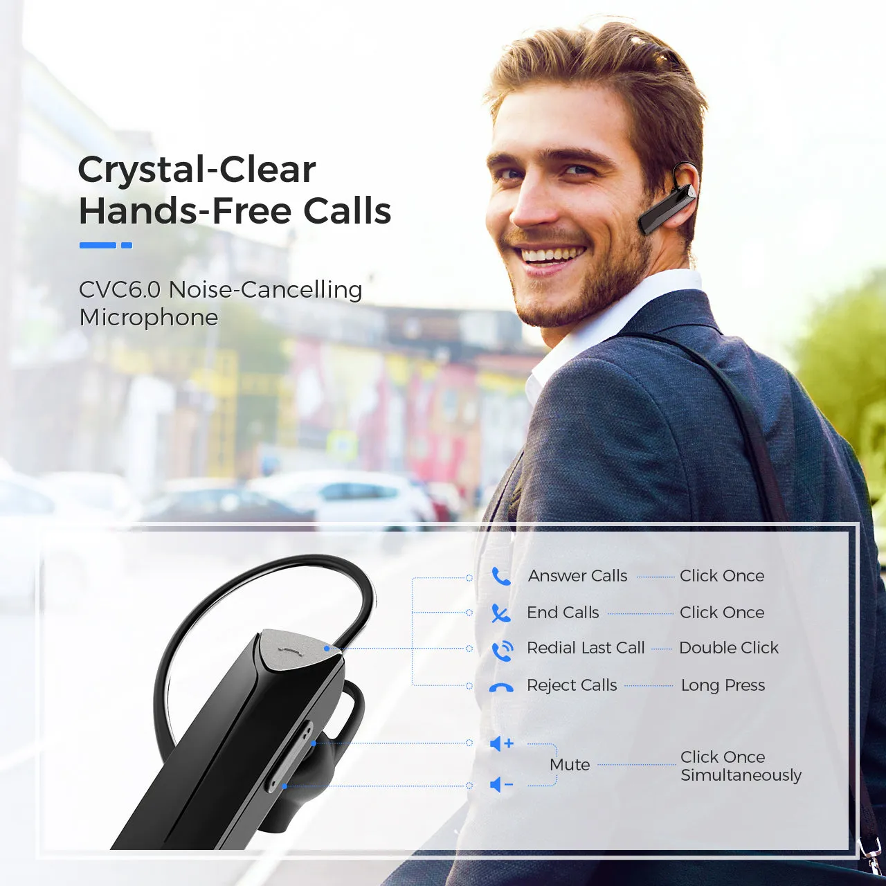 Mpow EM19 Bluetooth 5.0 Headset