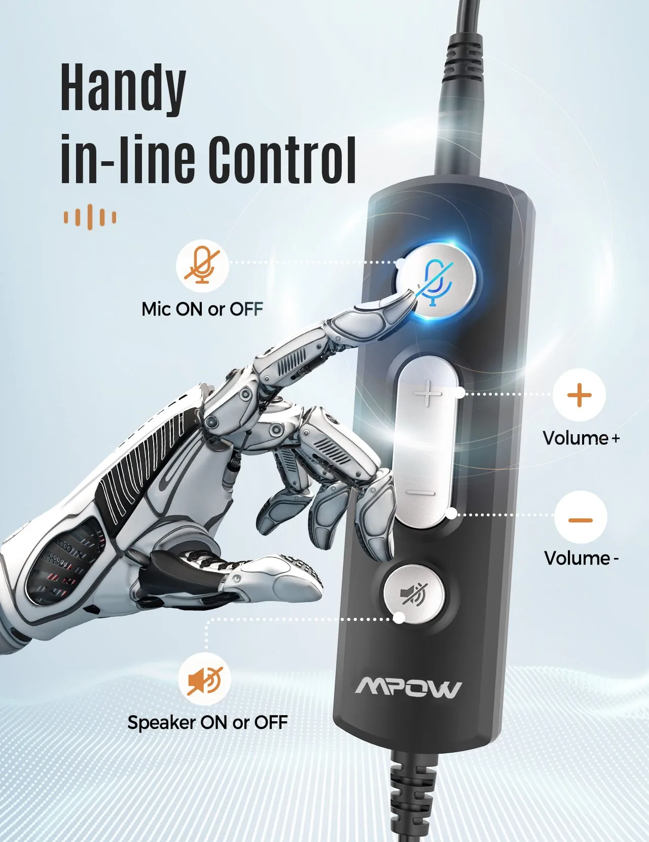 Mpow HC6 Pro USB Headset with Microphones