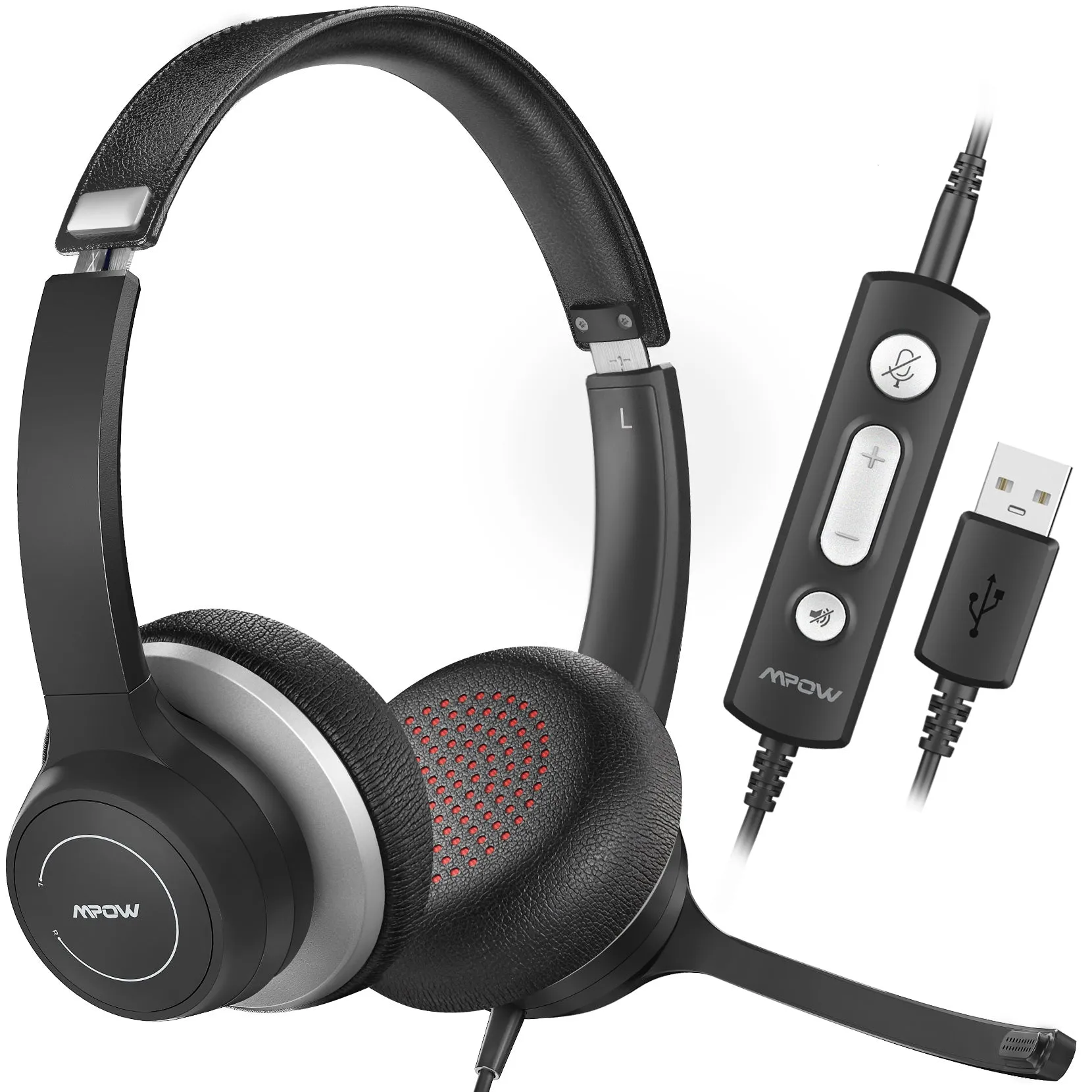 Mpow HC6 Pro USB Headset with Microphones