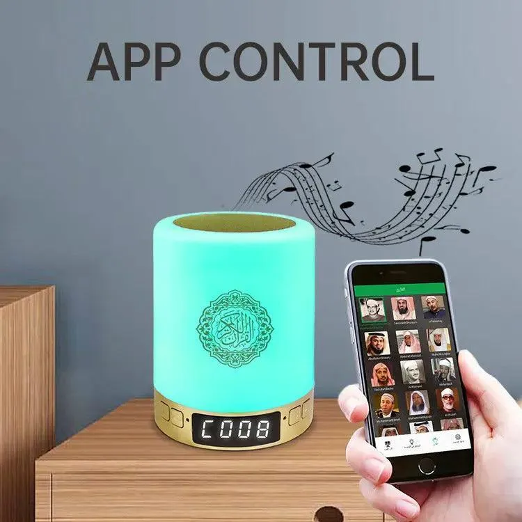 MR031 Bluetooth Quran Speaker Lamp SQ122, Nightlight Smart App Controls Player