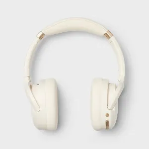 New - Active Noise Cancelling Bluetooth Wireless Over Ear Headphones - heyday White