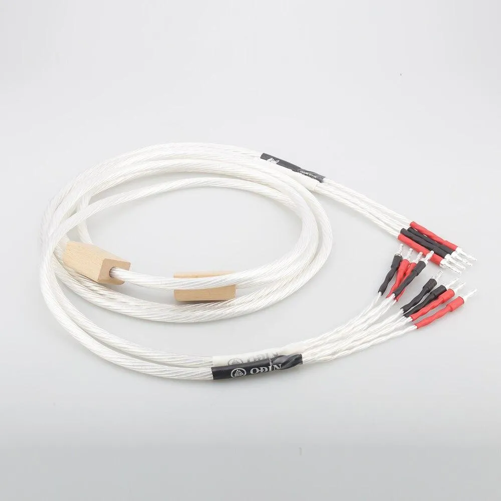 New Hi End 2.5M Nordost Odin Speaker cable Biwire speaker cable banana terminal silver plated hifi speaker