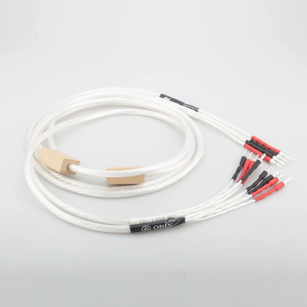 New Hi End 2.5M Nordost Odin Speaker cable Biwire speaker cable banana terminal silver plated hifi speaker