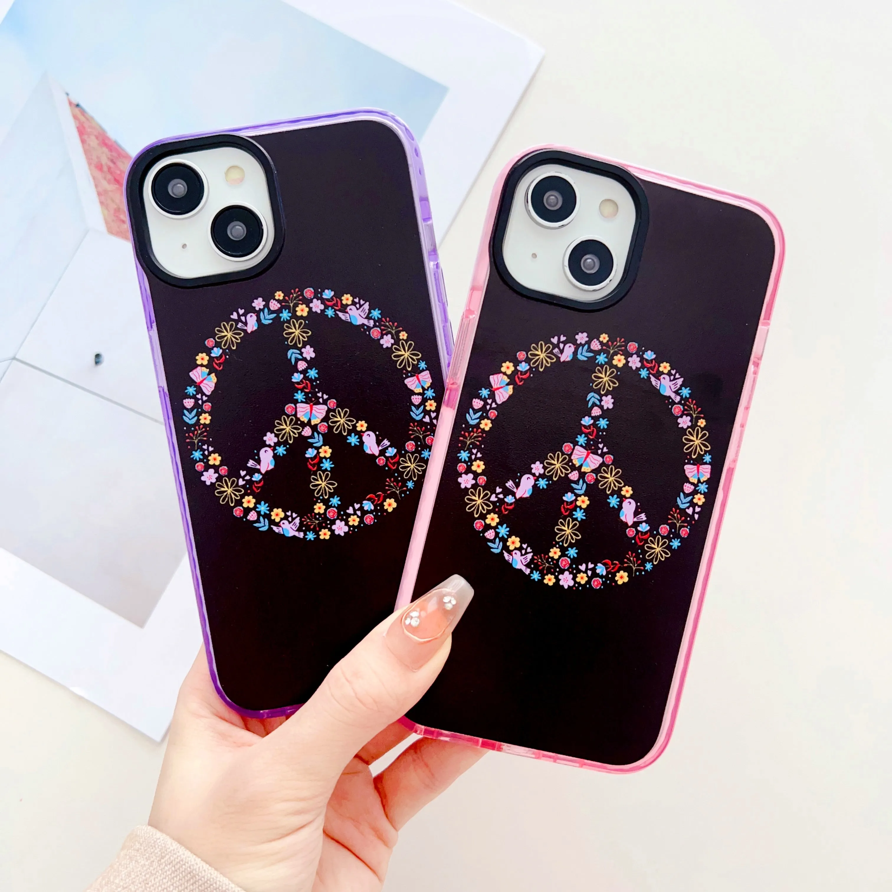 Peace Out Designer Impact Proof Silicon Phone Case for iPhone