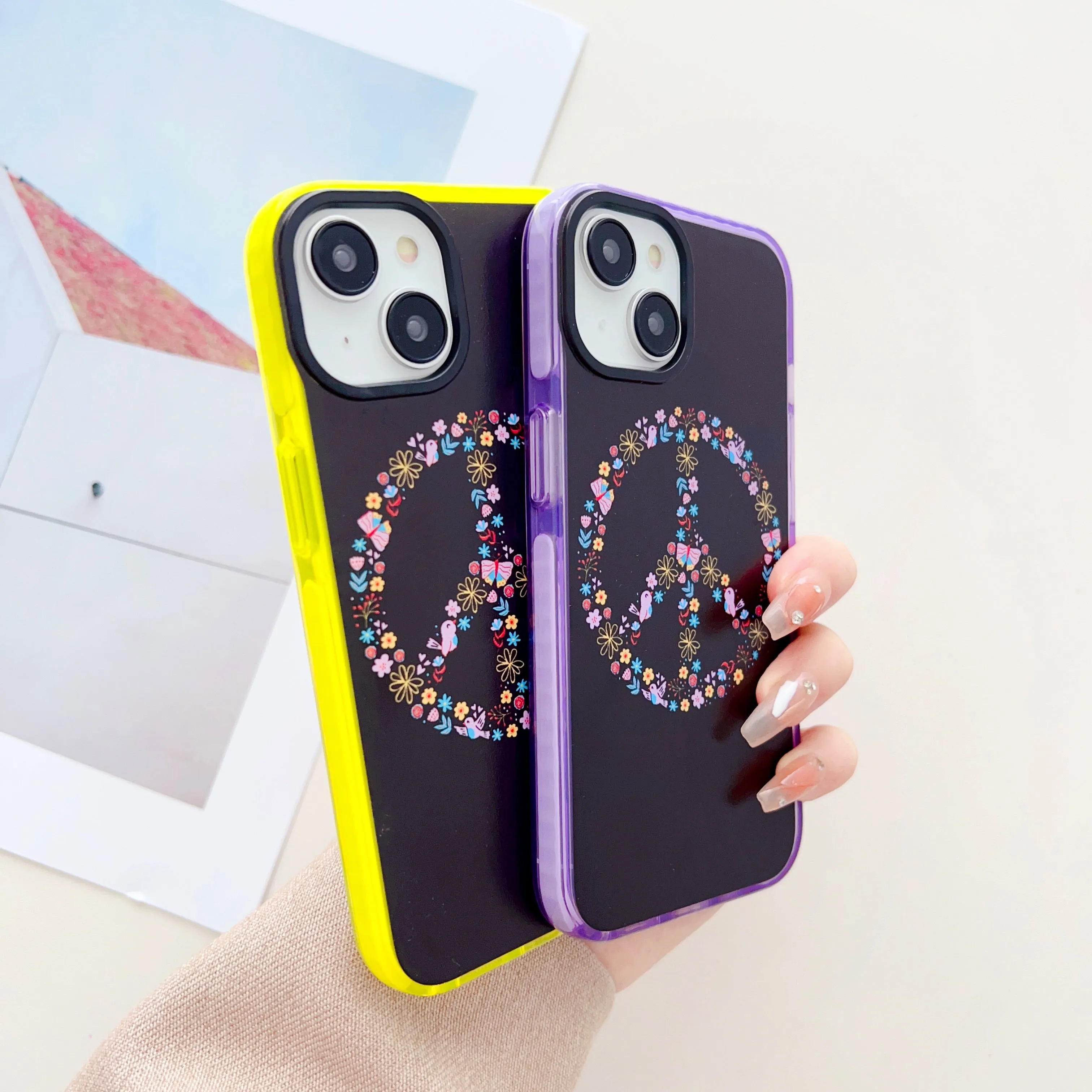 Peace Out Designer Impact Proof Silicon Phone Case for iPhone