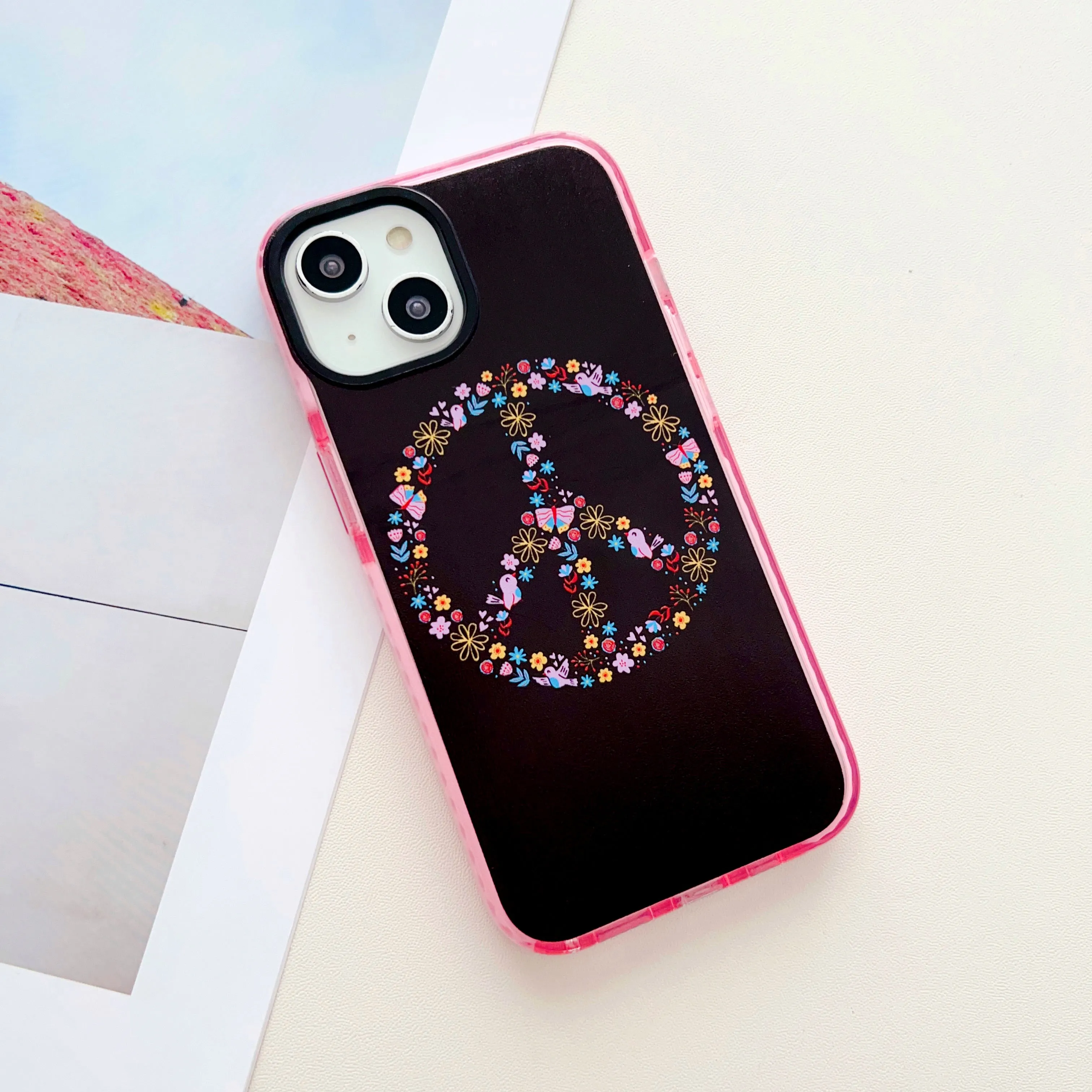 Peace Out Designer Impact Proof Silicon Phone Case for iPhone