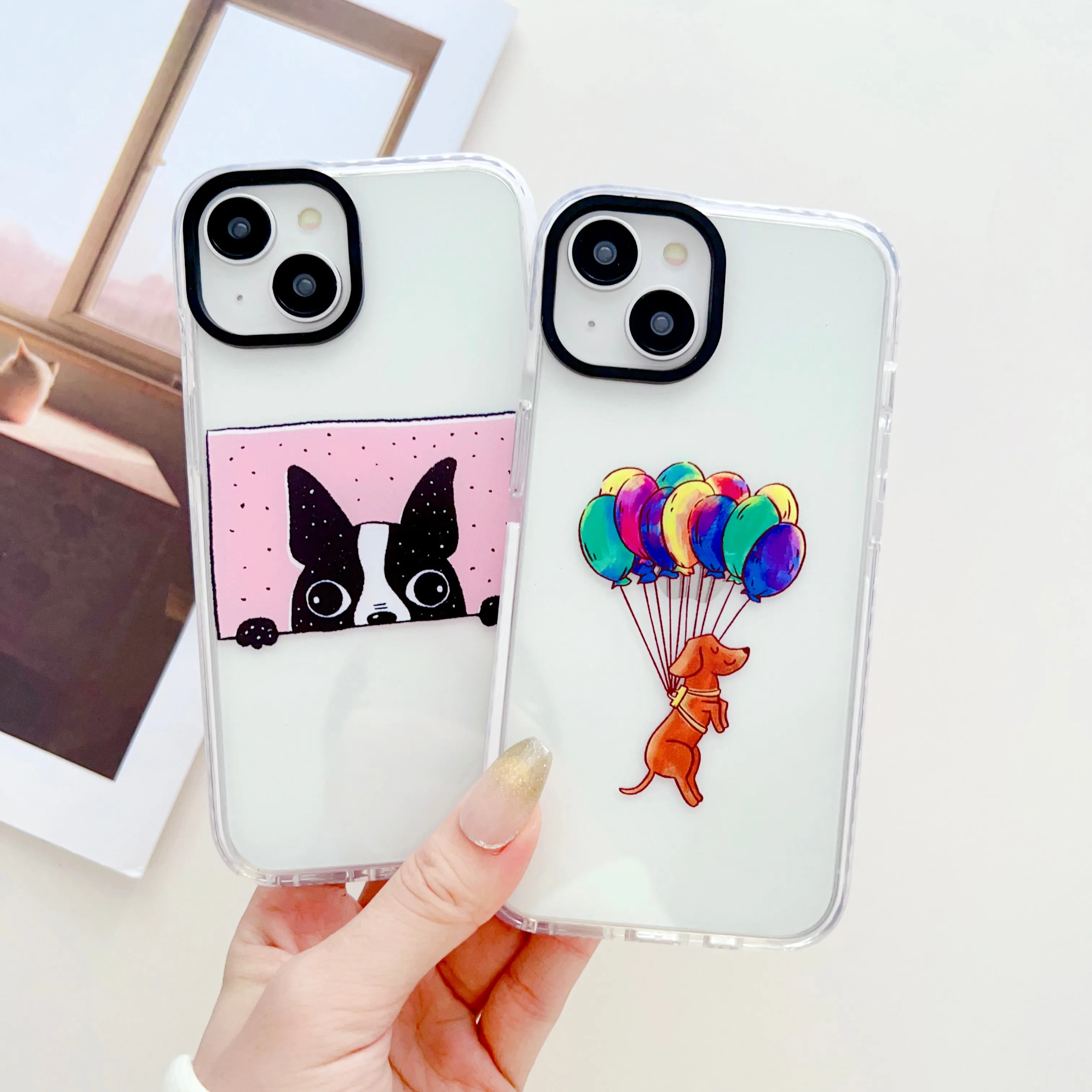 Peeping Dog Designer Impact Proof Silicon Phone Case for iPhone