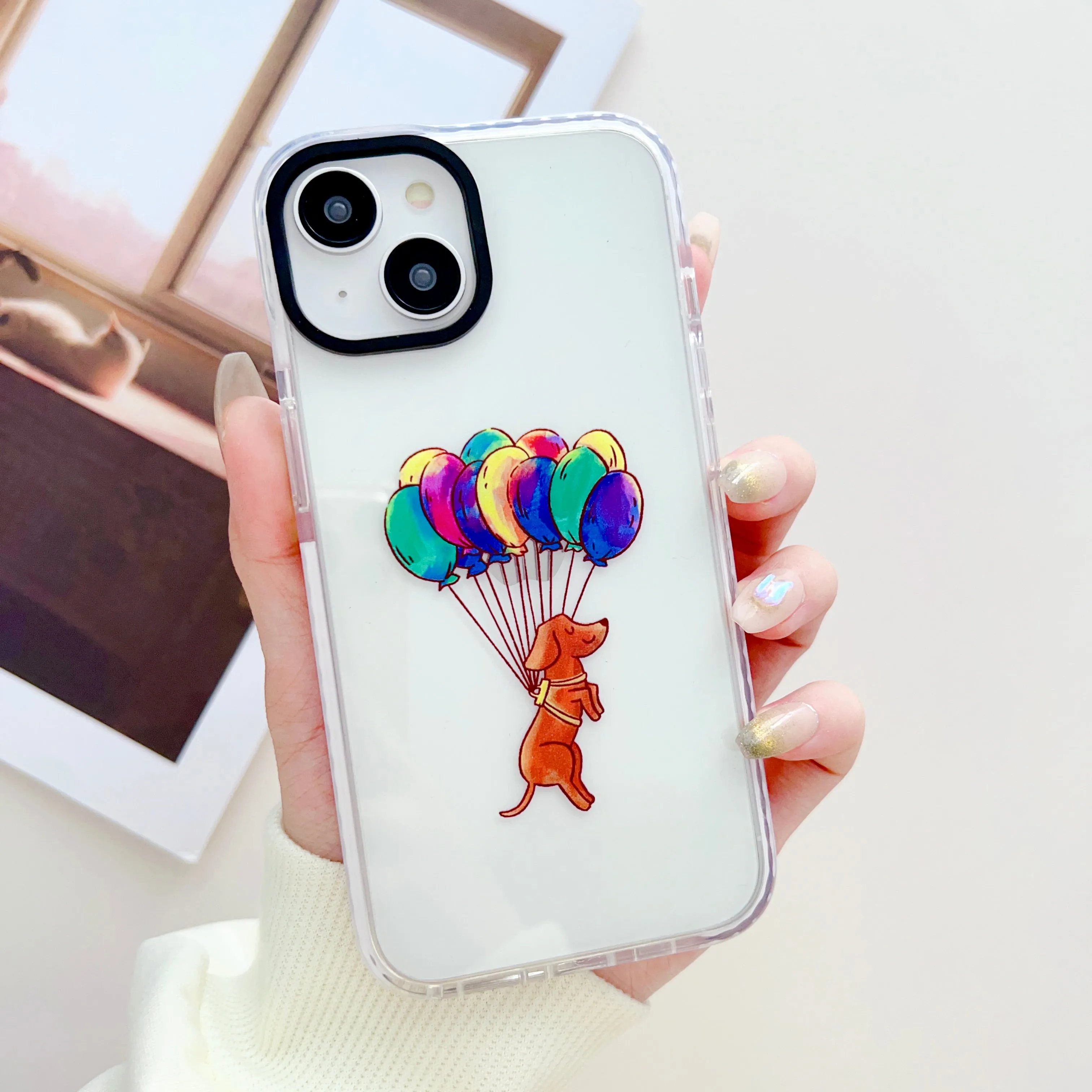 Peeping Dog Designer Impact Proof Silicon Phone Case for iPhone