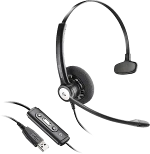 Plantronics Entera HW111N-USB-M for Microsoft Headset 202238-01