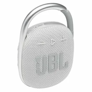 JBL Clip 4 Portable Bluetooth Speaker - White, 5W