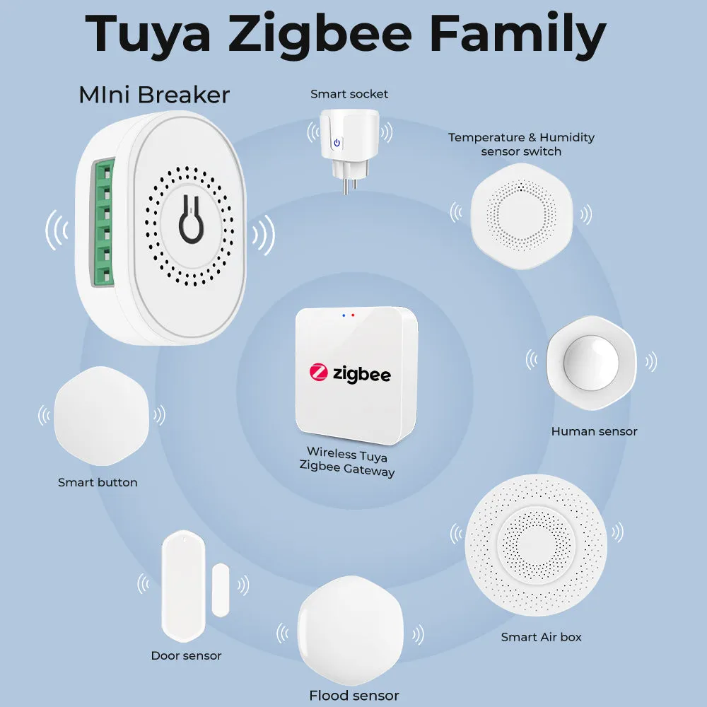 SMATRUL 16A ZigBee Relay Switch 2 Gang 2 Way Smart Switch