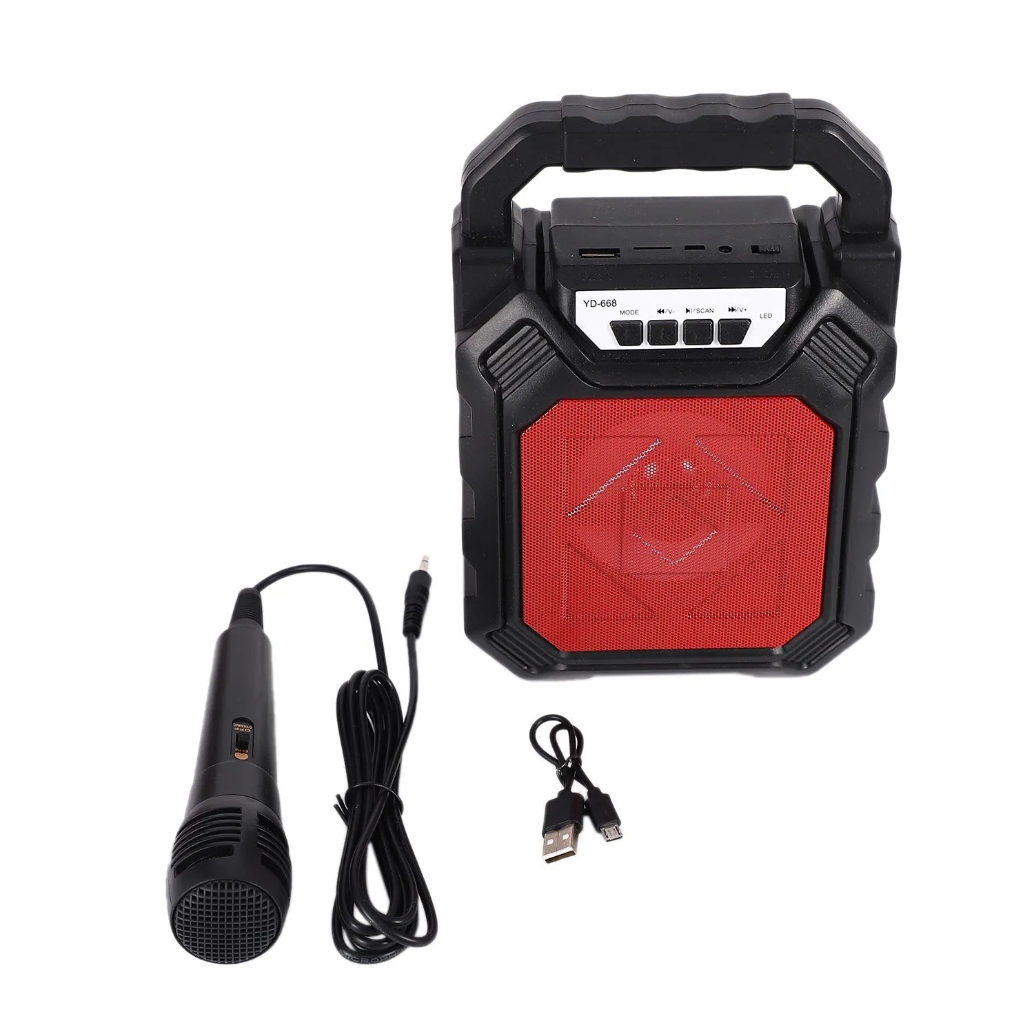 Wireless Bluetooth Portable Boom Box Subwoofer Support Mic Input Outdoor Speaker 5 W Bluetooth Speaker