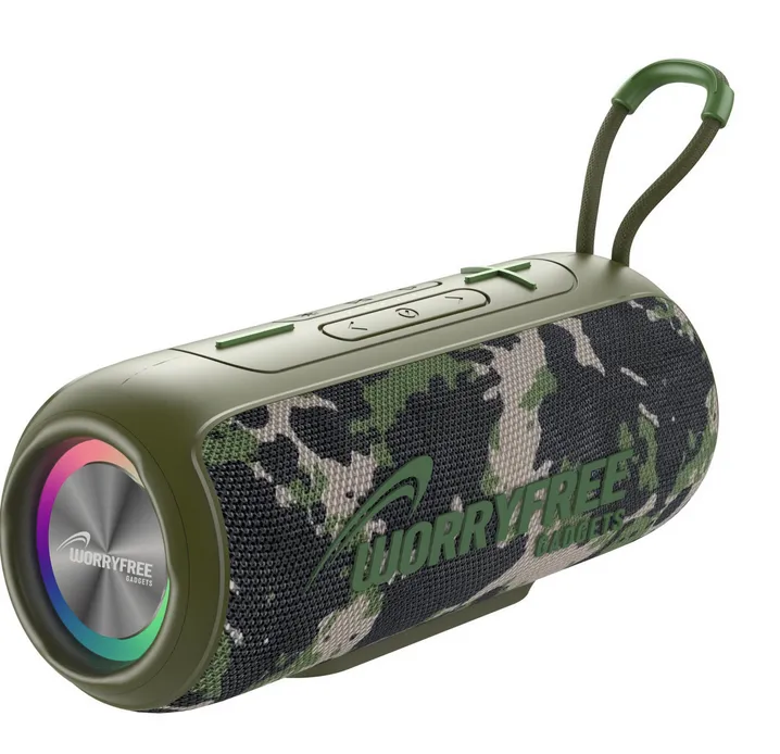 Wireless Portable Waterproof Bluetooth Speaker with RGB Lights- Assorted