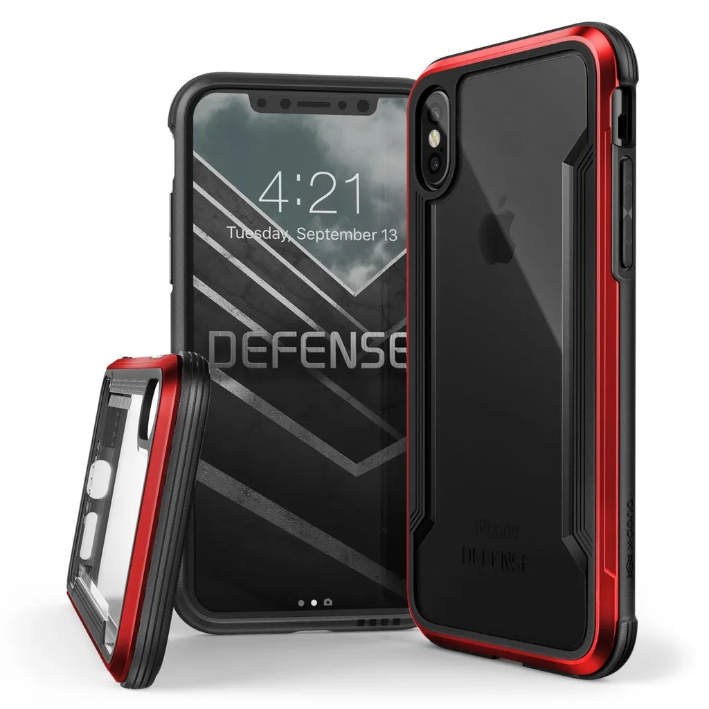 X-Doria Defense Shield Military Grade Anodized Aluminum TPU PC Durable Case Cover for Apple iPhone