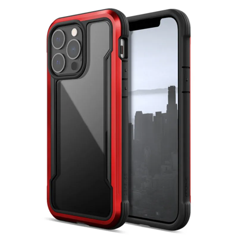 X-Doria Defense Shield Military Grade Anodized Aluminum TPU PC Durable Case Cover for Apple iPhone